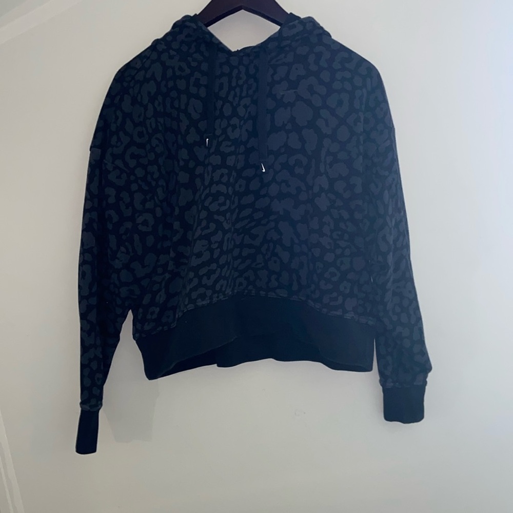 Black Cheetah Print Nike SweatShirt